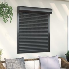 Ρολό εισόδου Ανθρακί 100 x 120 cm Αλουμίνιο και Πολυουρεθάνη 42047066
