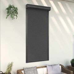 Ρολό εισόδου Ανθρακί 100 x 210 cm Αλουμίνιο και Πολυουρεθάνη 42047068
