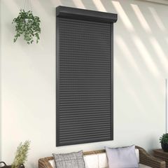Ρολό εισόδου Ανθρακί 110 x 220 cm Αλουμίνιο και Πολυουρεθάνη 42047070