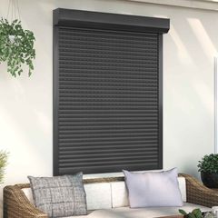 Ρολό εισόδου Ανθρακί 120 x 150 cm Αλουμίνιο και Πολυουρεθάνη 42047071