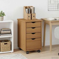 Κινητό Ντουλάπι MOSS Μέλι Καφέ 34 x 39 x 56 εκ Στερεό πεύκο 42028340