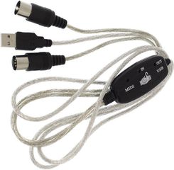 Midi Interface Usb to MIDI Keyboard Interface Μαύρο-thumb-4