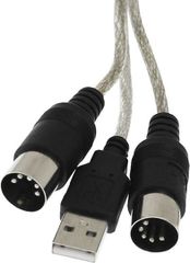 Midi Interface Usb to MIDI Keyboard Interface Μαύρο-thumb-5