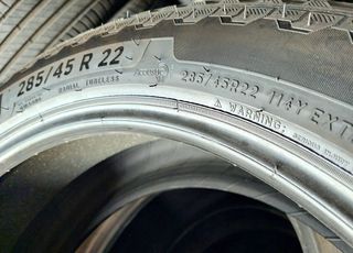 285/45-22 Dot 3124 με πεντακάθαρα πλαϊνά! (4τμχ) MICHELIN-thumb-2