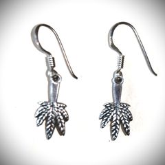 Λεπτά σκουλαρίκια hemp reagge ασήμι 925 sterling silver  SBTS157