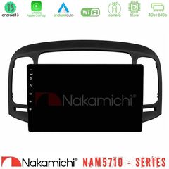 Nakamichi NAM5710 Series 8Core Android13 4+64GB Hyundai Accent 2006-2011 Navigation Multimedia Tablet 9"