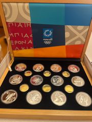 GREECE 2004 OLYMPIC GAMES ATHENS SET 18 COINS