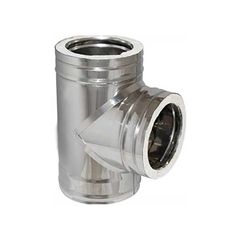 ΤαΦ 90° Ανοξείδωτο Διπλού Τοιχώματος Inox - Φ100-150