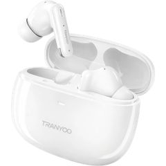 TRANYOO T-M2 ANC Bluetooth 5.4 Ασύρματα Ακουστικά – White