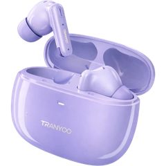 TRANYOO T-M2 ANC Bluetooth 5.4 Ασύρματα Ακουστικά – Purple