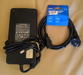 AC Flextronics 240watt, 19.5 Volt 12.3A OFHMD4 Adapter Model GA240PE1-00 με το καλώδιο τροφοδοσίας του.