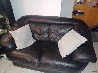 Δερμάτινος Διθέσιος Καναπές - γνήσιο δέρμα άριστης ποιότητας