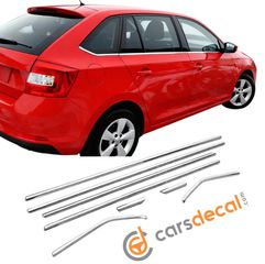 Skoda Rapid Spaceback NH1 Διακοσμητικά νίκελ παραθύρων