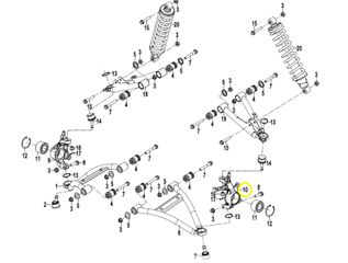 Βάση Μουαγιέ Αριστερή CF Moto CF.520 AU-9LH 2026-2026 LONG 9DQV-050701-3000