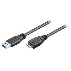 GOOBAY 95734 USB 3.0 A MALE TO MICRO B MALE CABLE 0.5M BLACK