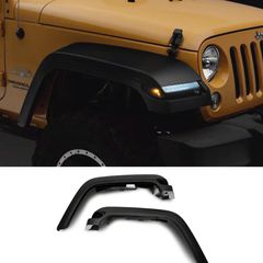Φρύδια Φτερών Jeep Wrangler JK 07-17 with Sequential Turn Signals JL Design