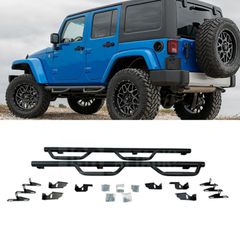 Πλαϊνά Σκαλοπάτια Jeep Wrangler JK 07-17 Steel Side Steps  Off-Road Set V2 Design