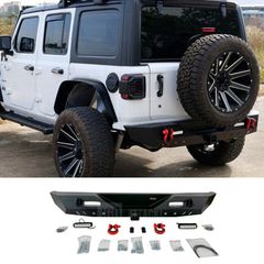 Πίσω Προφυλακτήρας D-Rings & LED (JEEP WRANGLER JL 2018-2026)Off-road Nevada Design