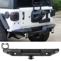 Πίσω Προφυλακτήρας With D-Rings & License Plate Bracket (JEEP WRANGLER JL 2018–2026)Off-Road Alaska Design