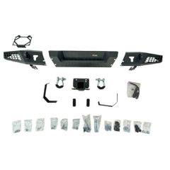 Πίσω Προφυλακτήρας With D-Rings & License Plate Bracket (JEEP WRANGLER JL 2018–2026)Off-Road Alaska Design-thumb-6