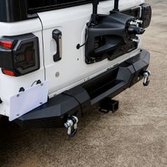 Πίσω Προφυλακτήρας With D-Rings & License Plate Bracket (JEEP WRANGLER JL 2018–2026)Off-Road Alaska Design-thumb-9