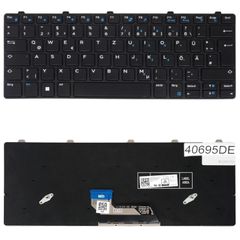 Deutsche Tastatur für Laptop - German Laptop Keyboard για Dell Latitude 3310 3300 3190 2-in-1 Latitude 13 3380 3189 3180 343NN 0343NN NG83V 36G3P 036G3P PK131WY3A00 03H2DY DE Black ( Κωδ.40695DE )