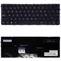 Teclado Español para Portátil - Spanish Laptop Keyboard για HP Envy Spectre x360 13-BF 13-BF0013DX N15667-041 N15666-041 N18137-031 N15666-001 N15667-001 ES No Frame Backlight Black ( Κωδ.41330ESBL )
