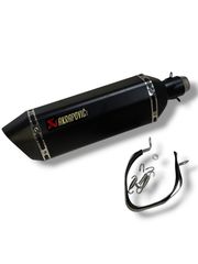 ΤΕΛΙΚΟ ΕΞΑΤΜΙΣΗΣ AKRAPOVIC ΜΑΥΡΟ ΜΑΤ 40CM Φ51
