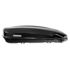 Menabo - Μπαγκαζιέρα Οροφής Satellite 600 Duo Black με Δαγκάνες Crab (Μαύρη / Γυαλιστερή 197,6x94x46,7cm) για Ασφαλή Μεταφορά Φορτίου - 1 τεμ. (16920/MB)