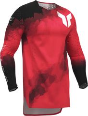 Μπλούζα Μηχανής Thor Sportmode Carbon Jersey Μαύρη-Κόκκινη