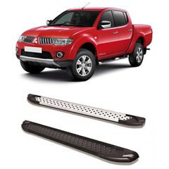 Mitsubishi L200 Triton 2005-15 Aluminum Side Steps - [Artemis]