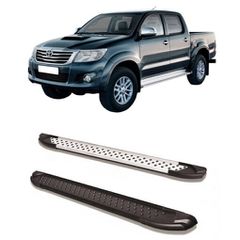 Toyota Hilux Vigo 2005-15 Aluminum Side Steps - [Artemis]