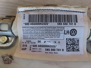 Vw Golf Mk6 '08 - '13 Αερόσακος Οροφής (Κουρτίνα) Αριστερός-thumb-2
