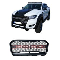 Ford Ranger T7 2016-19 Front LED Grille - [Mustang Style]