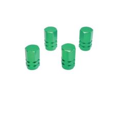 Green Tire Valve Cap Set 4pcs