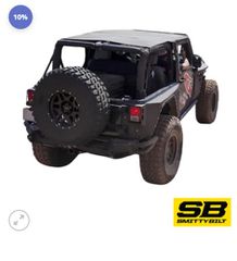 Jeep Wrangler JK 2007-2018 2Drs Bikini Top Extended - [Smittybilt]