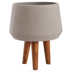 ΓΛΑΣΤΡΑ ΕΣΩΤ.ΧΩΡΟΥ QUAN HM4680.03M FIBER CEMENT ΓΚΡΙ--ΒΑΣΗ TEAK Φ35x50Υεκ