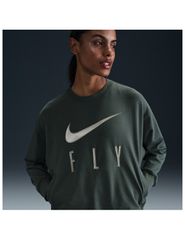 Nike Swoosh Fly CrewNeck Basketball Sweatshirt Vintage GreenJade HorizonWhite FQ6035338