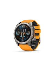 Garmin Fenix 8 AMOLED Sapphire Titanium Spark Orange Watch