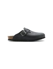 Birkenstock Boston Black women'smen's clogs oiled leather narrow slippers 0059463