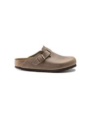 Birkenstock Boston Tabacco Brown Oiled Leather Narrow FlipFlops for WomenMen 0960813