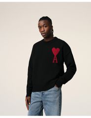 Ami Sweater 'BlackRed' BFUKS006018009 MBS-thumb-2