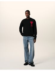 Ami Sweater 'BlackRed' BFUKS006018009 MBS-thumb-1