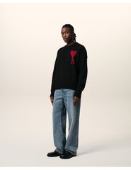 Ami Sweater 'BlackRed' BFUKS006018009 MBS-thumb-5