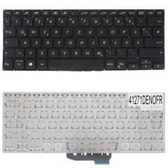Deutsche Tastatur für Laptop - German Laptop Keyboard για Asus VivoBook Flip 14 TP412 TP412U TP412UR TP412UA TP412FA TP412FAC 90NB0N31-R33SP0 90NB0N31-R32US0 90NB0N32-R31SF1 DE No Frame Black ( Κωδ.41