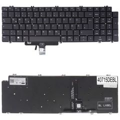 Deutsche Tastatur für Laptop - German Laptop Keyboard για Dell Latitude 5520 5531 5530 5540 Precision 3560 3561 3570 17 7770 7680 3581 3580 V8TK8 0V8TK8 RHGTP 0RHGTP KRJFY X38K3 DE No Frame Backlight