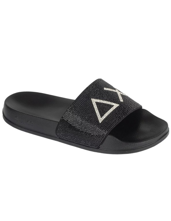 SUN68 Slippers Strass Logo X3621111