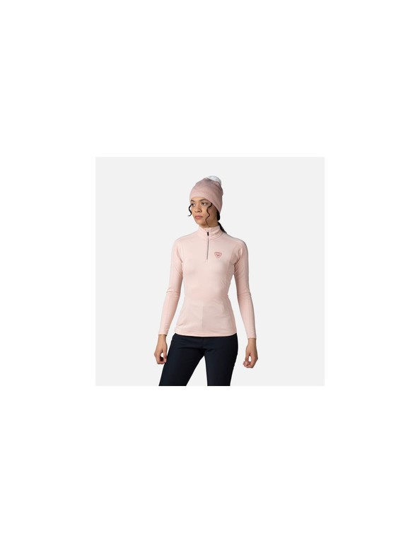 Rossignol W Classique 12 Zip Pink Sweatshirt