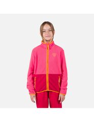 Rossignol Jr Strawpile Fleece Fz Pink Sweatshirt
