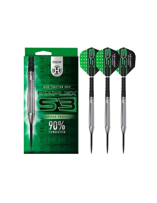 Harrows Dimplex S3 Tapered 90 Steeltip Darts